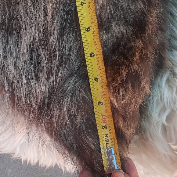 Fox fur collar Tan Brown vintage - Picture 7 of 7